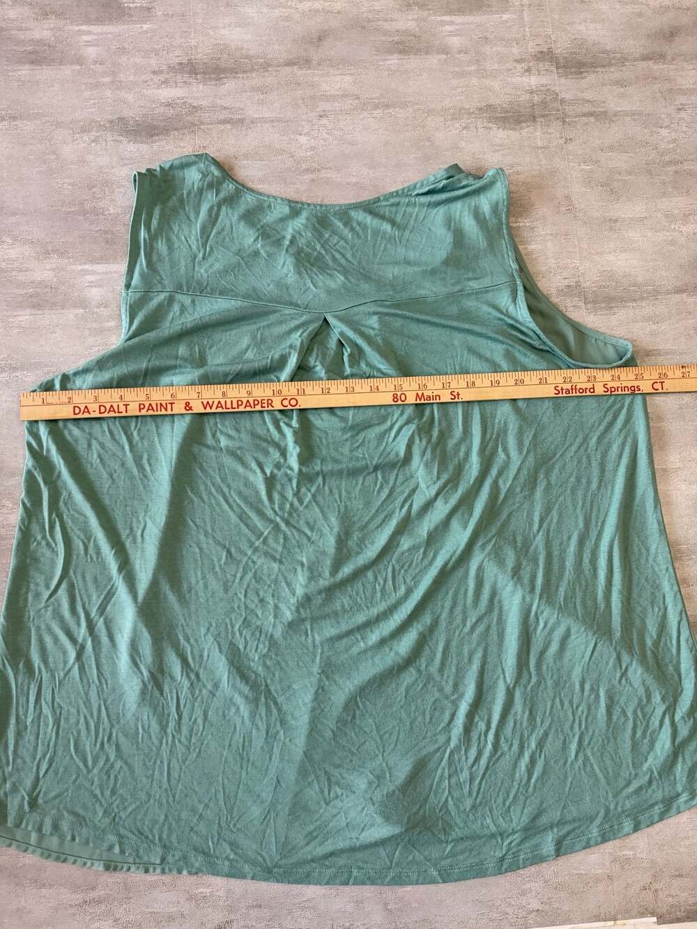 Papermoon Plus Size 3X Seafoam Green Sleeveless Zipper‎ V-Neck Blouse - Picture 4 of 4